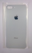 iPhone 8 Plus - заднее стекло Silver Big Hole