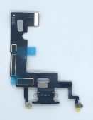 iPhone XR - нижний шлейф зарядки черный ORIG