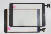 iPad Mini 1 / Mini 2 (A1432 A1454 A1455 A1489 A1490 A1491) - сенсорное стекло (touchscreen) В сборе черное ORIG