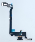 iPhone XS Max - нижний шлейф зарядки черный ORIG
