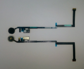 iPad 5 / 6 (2017 / 2018) (A1822 A1823 A1824 A1893 A1954) - шлейф кнопки Home черный ORIG