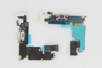 iPhone 6 Plus - нижний шлейф зарядки белый ORIG